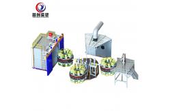 China 7 Inch Touch Screen Rotomoulding Machine with PLC Control System supplier