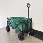 Double Deck Oxford Cloth Collapsible Beach Wagon Metal Frame Camping Wagon for sale