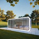 Luxury Modern Mobile Tiny Space Capsule Home Office Pod apple Cabin Container House for sale