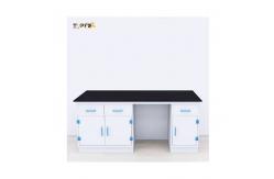 China Anti Alkali Polypropylene Lab Bench Workstation With Socket Accessories supplier
