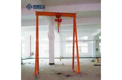 China High Strength Single Girder Gantry Crane 5T Q235B Manual Pushing With Hoists supplier