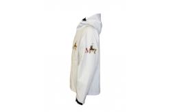 China 413G Fall & Winter Jacket Fleece Lined Hooded Jacket With Sublimation Printing supplier
