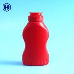 Red High Barrier Empty Plastic Bottles Silica Gel PP Flip Top 220g 210ml for sale