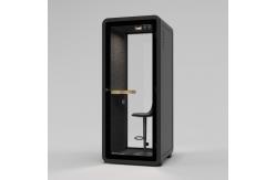 China Efficient Black Soundproof Meeting Pods Portable For Workspaces Meeting supplier
