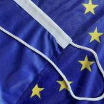 2x3 Foot European Union Flag Shinning Polyester Canvas Header and Rope Customized