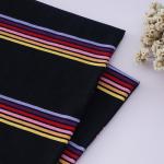 Skin-Friendly And Smooth High Color Fastness Clear Texture Striped Knit Fabric For Polo Shirt for sale