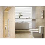 ROVATE Japan Massage Stainless Steel Shower Panel Gold Surface For Bath for sale