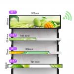 23.1 Inch Custom Size Strip Ultra Wide Bar LCD Screen Advertising Display For Shelves for sale