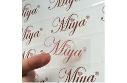 China Custom Printed Clear Stickers Transparent Self Adhesive Labels Plastic Sticker Label Supplier supplier