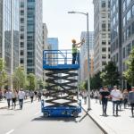 Hydraulic Scissor Lift 6m 8m 10m 450kg Mobile Aerial Work Platform for sale