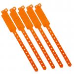 Disposable Custom Wristband Neon Fluorescent Color Plastic Vinyl PVC Waterproof Event Party Wristband for sale