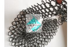 China Round Ring Chainmail weave 1.2mm X 12mm Metal Ring Mesh Space Dividers supplier