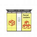 Public CRS Parcel Delivery Lockers With Android System And Wireless for sale