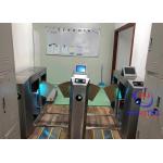 Safety Flap Turnstile Gate Access Control With LCD Screen QR Code Reader NFC Reader for sale