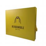 Custom Logo Printing Paperboard Yellow Pull Out Sliding Drawer T Shirt Packaging Box