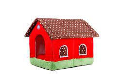 China 50cm Indoor portable fancy luxury foldable warm cotton pet dog house supplier