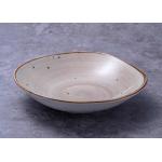 Rustic White Glaze Deep Dish Plate 7.5 Inch 8.5 Inch for sale