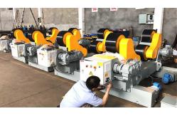 China Pipe Welding Rollers With Moving Wheels , 60T Self Aligning Tanks Turning Rolls supplier