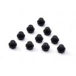 17mm Hex Aluminum Alloy Decorative Nails Electrophoresis Black Hub Screws for Vehicle for sale