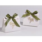 Dark Green Gold Foil Paper Favor Boxes Wedding Candy Gift Bags For Party Birthday And Thank You Gifts for sale
