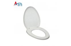 China Modern Slow Down Close Sanitary Toilet Seat Covers , Auto Elongated Lid Cover supplier