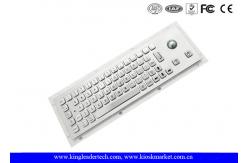 China Rugged Waterproof Industrial Computer Keyboard In Metal With Integrated Trackball supplier