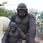 2 Meters Height Fiberglass Animatronic Orangutan Iso Ce Certificate for sale
