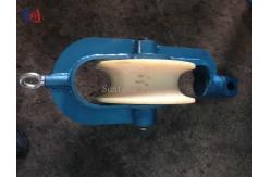 China Overhead Line Round Belt Hold Down Wire Rope Pulley Wheel Transmission Stringing Blocks supplier