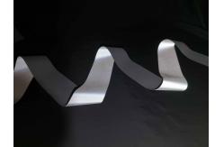 China  High Visibility Clear Sew On Clothes Polyester Reflective Fabrics 2925 Grey Reflective Tape supplier