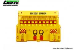 China Unfilled Plastic PP Padlock Lockout Station With Cover supplier