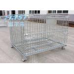 Stackable Steel Q235 50*50mm Wire Mesh Box Pallet for sale