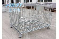 China Stackable Steel Q235 50*50mm Wire Mesh Box Pallet supplier