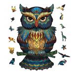ODM Unique Animal Owl Wooden Jigsaw Puzzle Gift For Adults Kids for sale