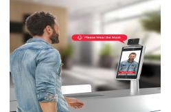 China All In One Face Recognition Temperature Measurement Terminal Body Temperature Kiosk IP67 supplier