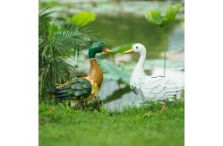 China ODM Metal Duck Animal Garden Ornament Customized Rustproof BSCI supplier