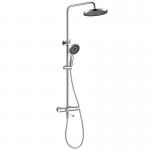 3 Function Hand Shower Mixer Set H 822-1212mm Handheld Chrome Brass for sale
