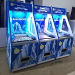 Indoor Amusement Park Drag Quarter Coin Pusher Arcade Game Blue Custom Built