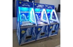 China Indoor Amusement Park Drag Quarter Coin Pusher Arcade Game Blue Custom Built supplier