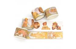 China Tearable Printed 42g 65g Washi Paper Masking Tape supplier