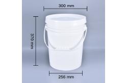 China Sample 18L Chemical Large Plastic Water Bucket Pail with Lid and Handle supplier