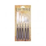 Stainless Steel Palette Knife Set 5 Piece Art Tools Kit For Oil And Acrylic Painting for sale