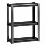 Light Duty Storage Metal Black Shelf 3 Tiers Gourd Hole Column for sale