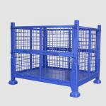 ISO RAL Galvanised 100mm Feet Metal Storage Cage for sale