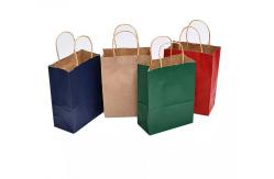 China OEM Kraft Paper Handbag / Coffee Bags CMYK Embossed Eco Friendly supplier