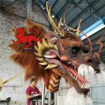 Wall Mounted Animatronic Dragon Head 1.8m 12months Warranty