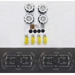 65mm Plastic Omnidirectional Wheels Robot With TT Motor Coupling for sale