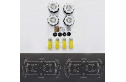 China 65mm Plastic Omnidirectional Wheels Robot With TT Motor Coupling supplier