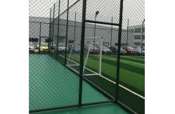 China Steel Wire 11gauge Powder Coated Chain Wire Fencing For Stadium Net supplier