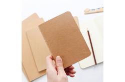 China Multiple Size Writing Journal Notebook With Kraft Brown Soft Cover Material supplier