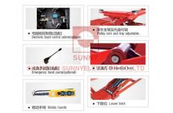 China Pneumatic Release Load 3500kg In Ground Scissor Lift  Auto Parking Lift supplier